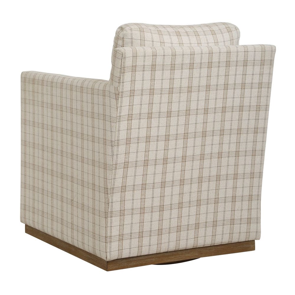 Uttermost Basie Casual Linen Swivel Chair