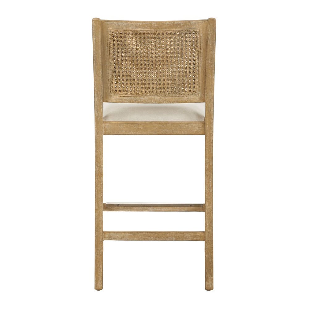 Uttermost Interweave Coastal Rattan Counter Stool