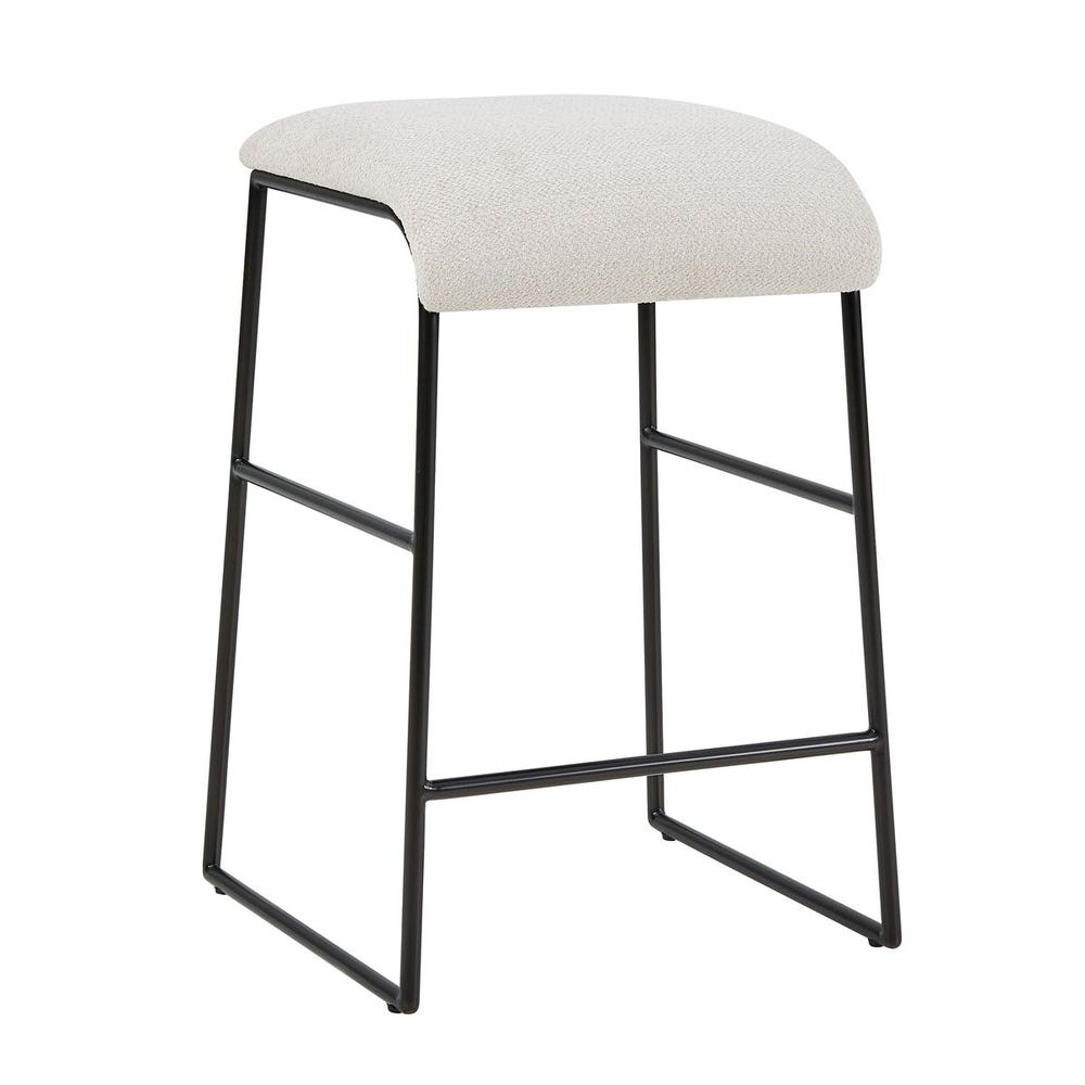 Uttermost Arcane Ecru Counter Stool