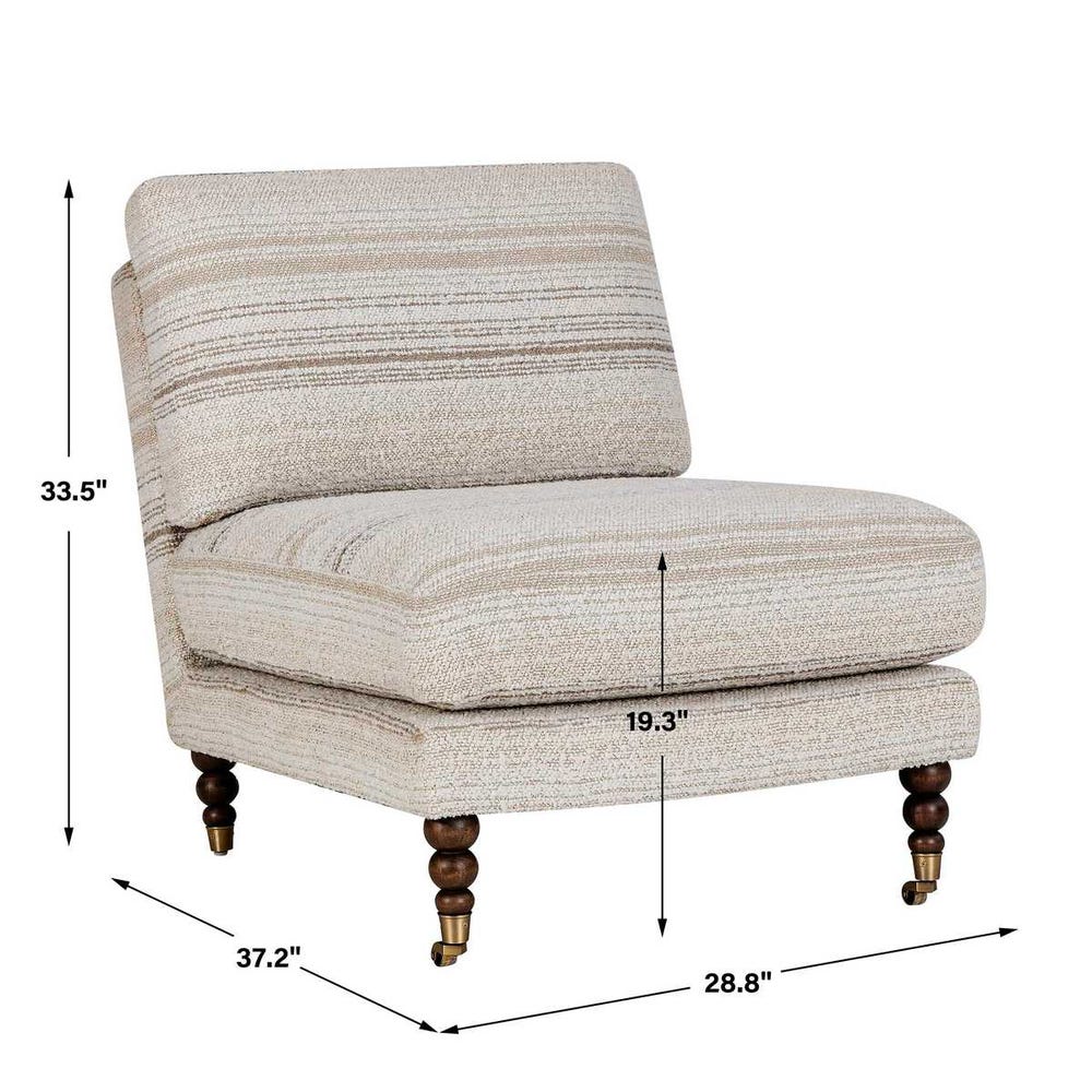 Uttermost Chatsworth Modern Slipper Chair