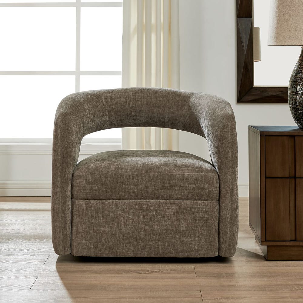Uttermost Breis Swivel Barrel Chair