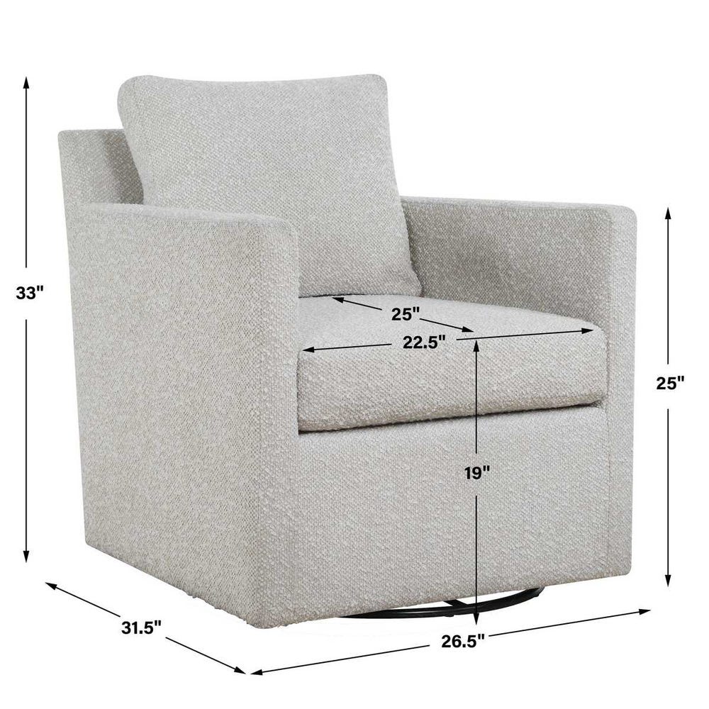 Uttermost Tisdell Swivel Chair