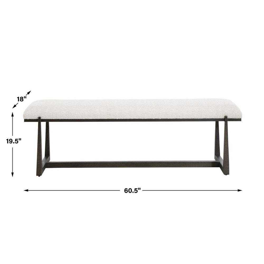 Uttermost Midas Black Long Bench