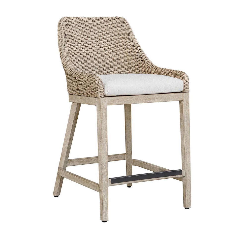 Uttermost Paloma Outdoor Wicker Counter Stool