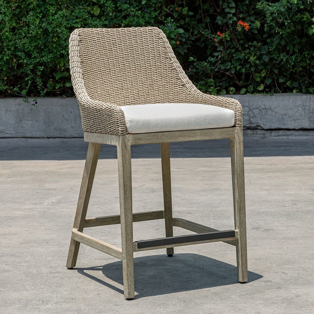 Uttermost Paloma Outdoor Wicker Counter Stool