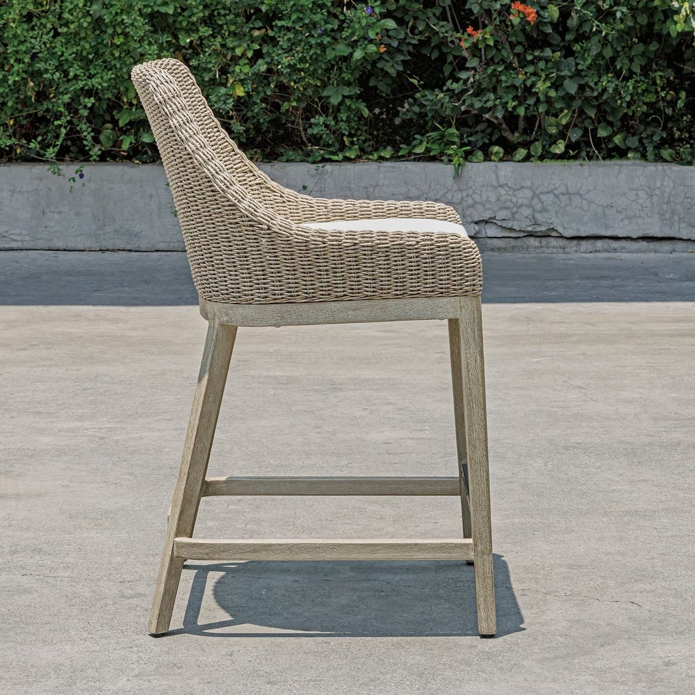 Uttermost Paloma Outdoor Wicker Counter Stool