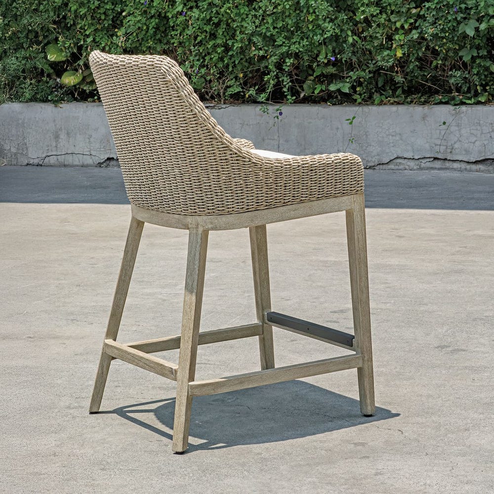 Uttermost Paloma Outdoor Wicker Counter Stool