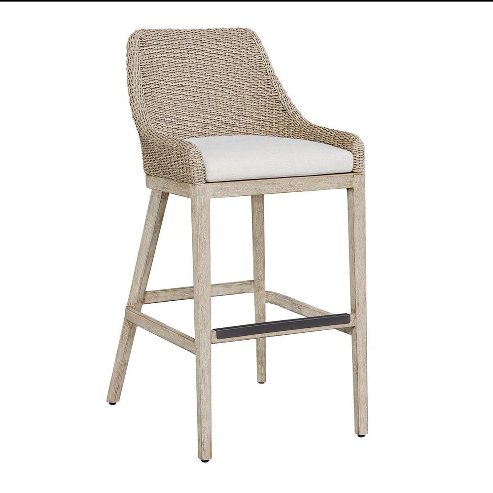 Uttermost Paloma Outdoor Wicker Bar Stool