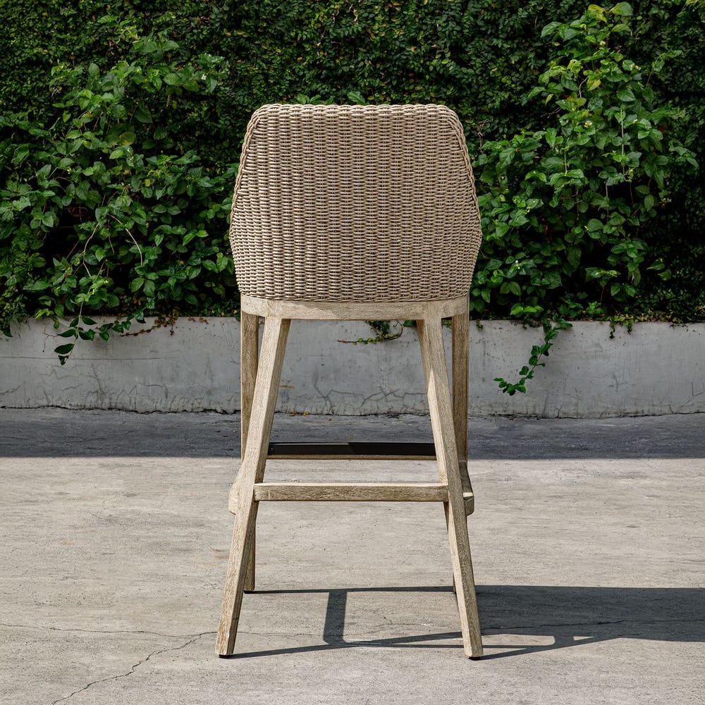 Uttermost Paloma Outdoor Wicker Bar Stool