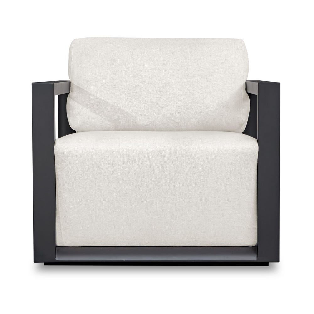 Uttermost Remsen Black/Oyster Outdoor Lounge Chair