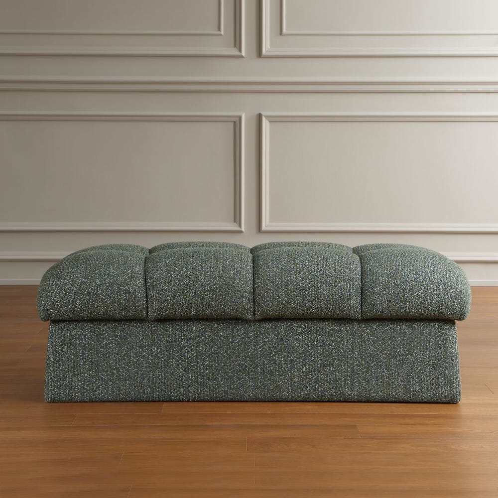 Uttermost Harlem Moss Green with Lake Blue Bench