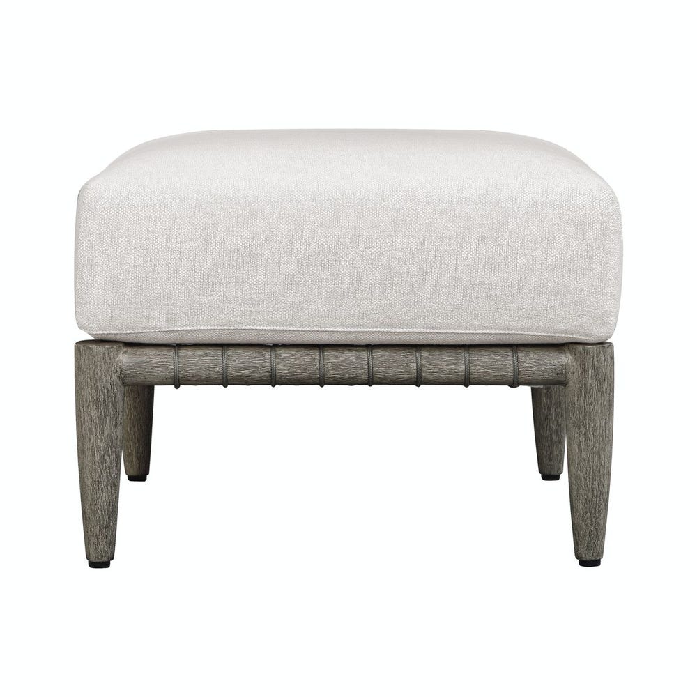 Uttermost Borneo White Cushion Outdoor Ottoman