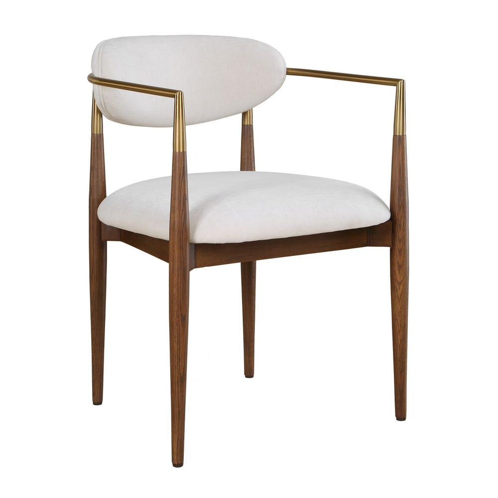 Uttermost Moxie Walnut Dining Arm Chair