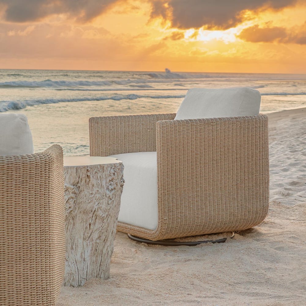 Uttermost Santorini Outdoor Swivel Lounge Chair