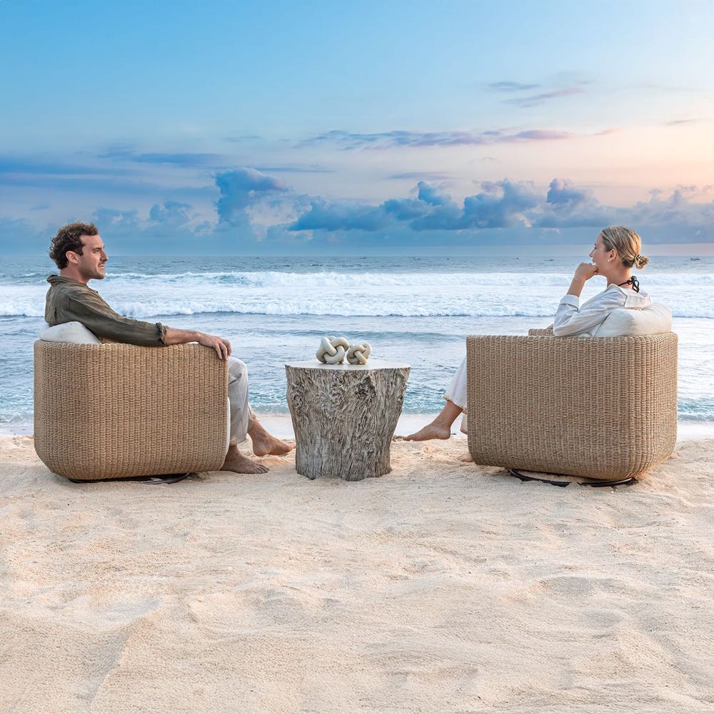 Uttermost Santorini Outdoor Swivel Lounge Chair