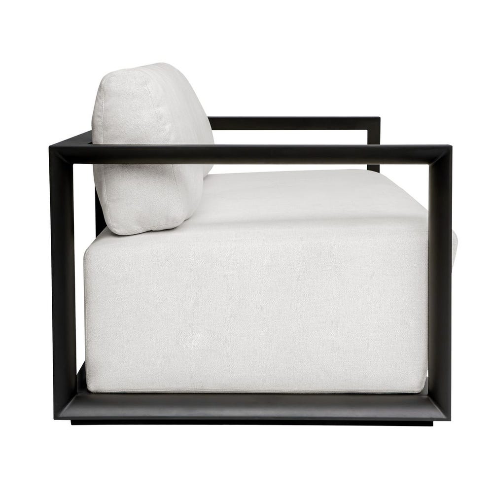Uttermost Remsen Outdoor Black/Oyster Sofa