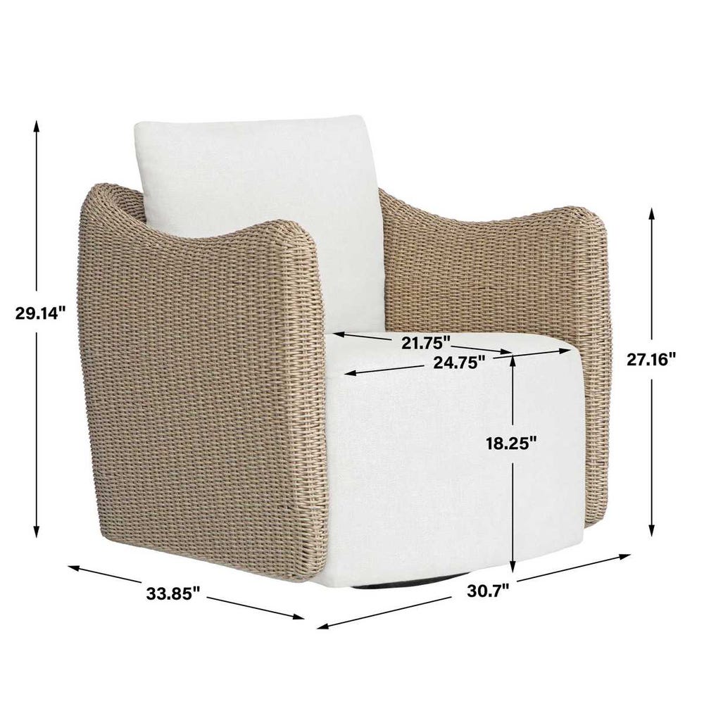 Uttermost Sunset Outdoor Swivel Lounge Chair