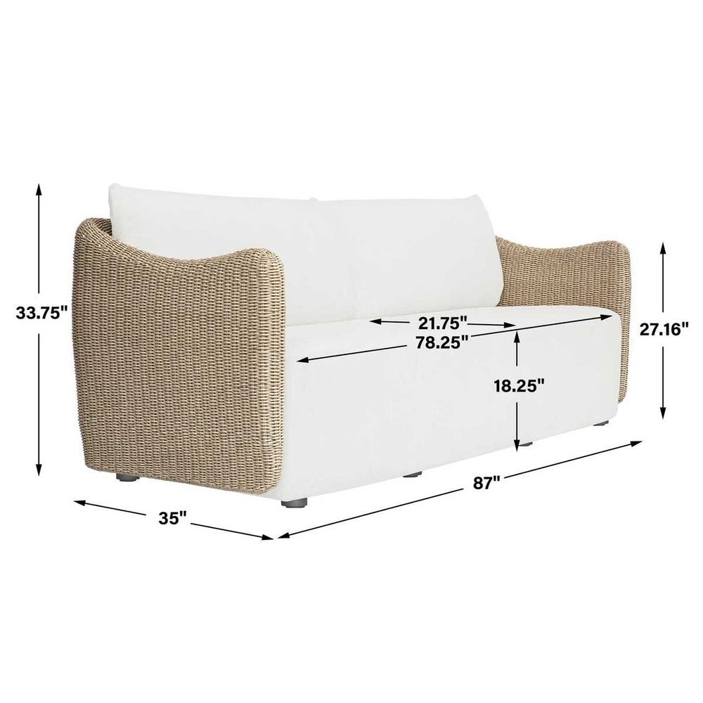 Uttermost Sunset Wicker Outdoor Sofa