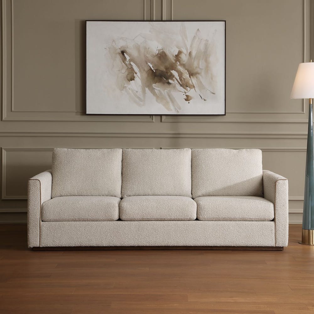Uttermost Lorien Cream Boucle Sofa