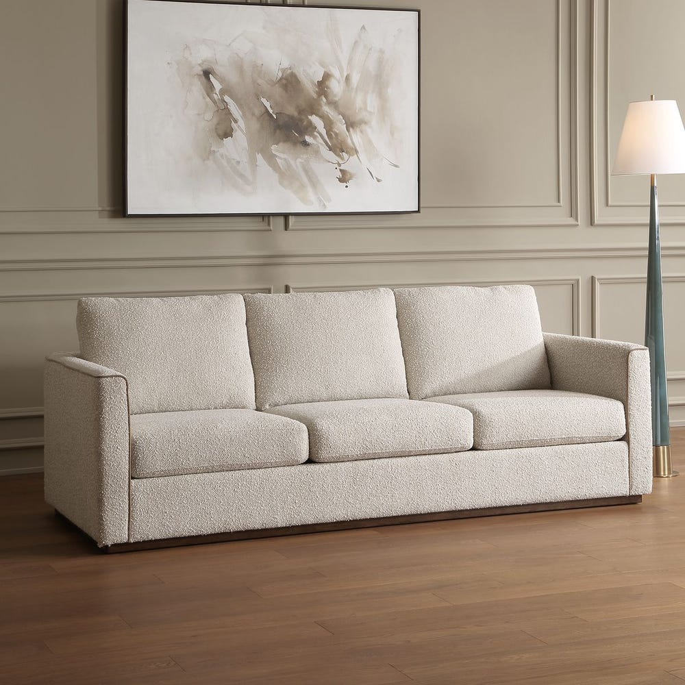 Uttermost Lorien Cream Boucle Sofa