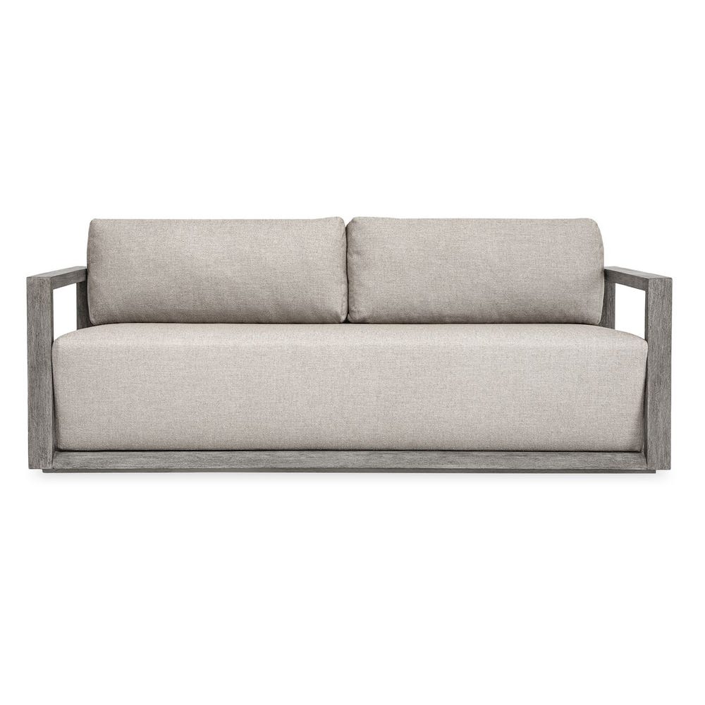 Uttermost Remsen Outdoor Weathered Gray/Dove Sofa