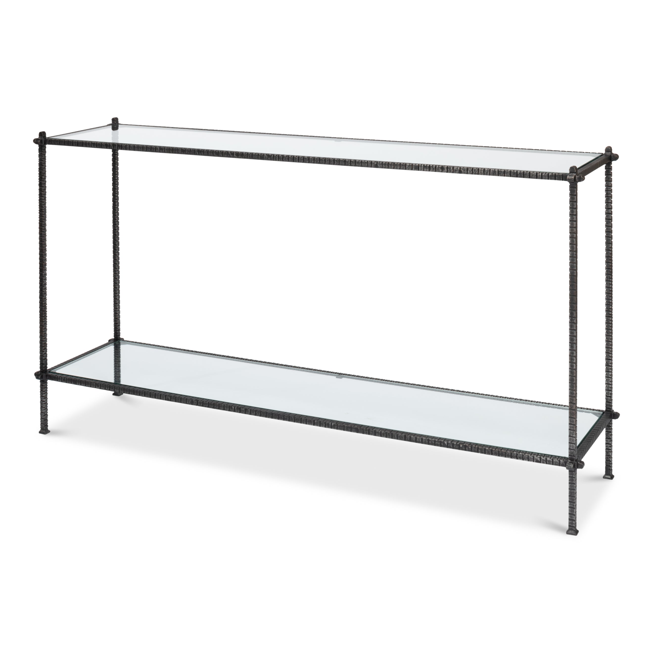 Hand Chased Iron Console Table