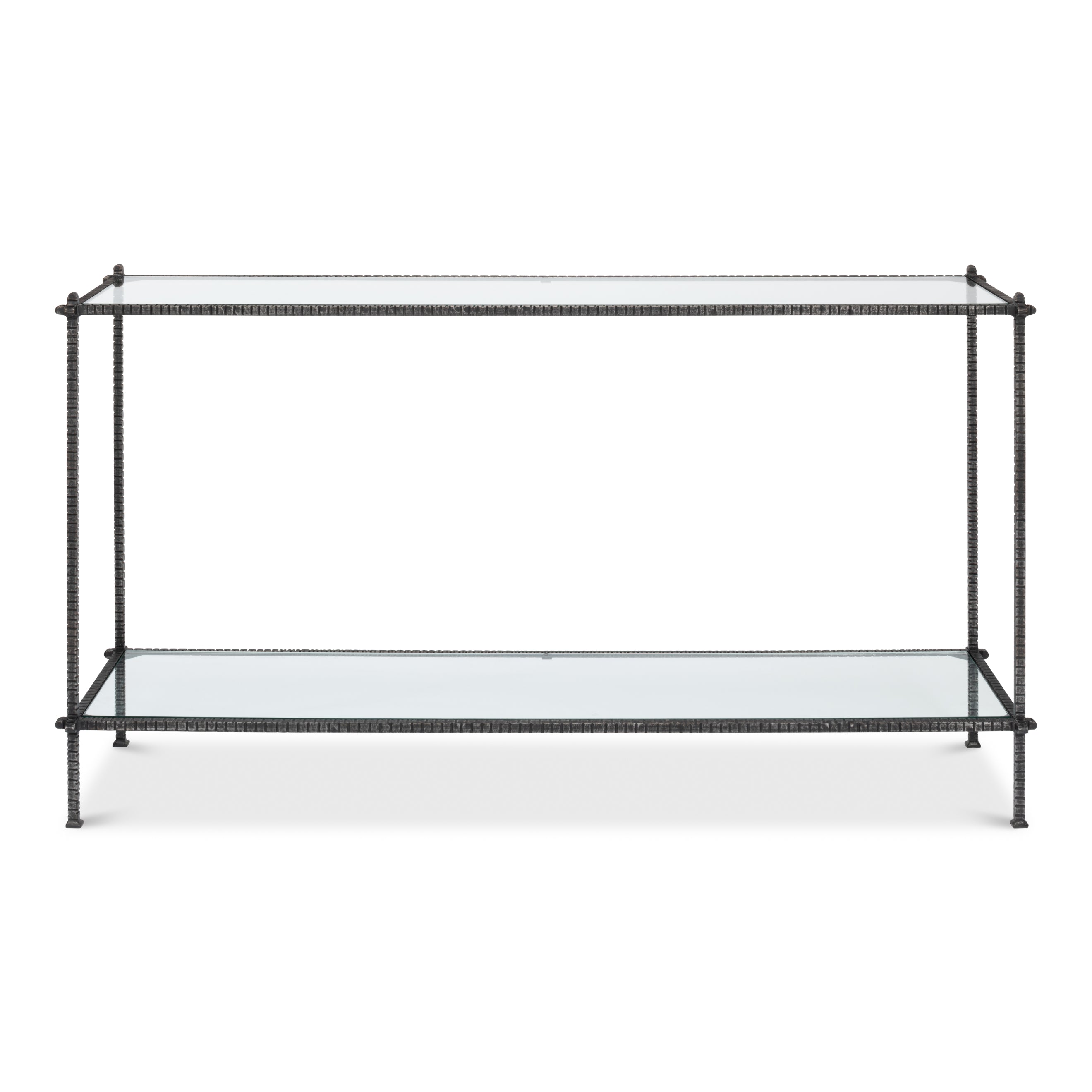 Hand Chased Iron Console Table