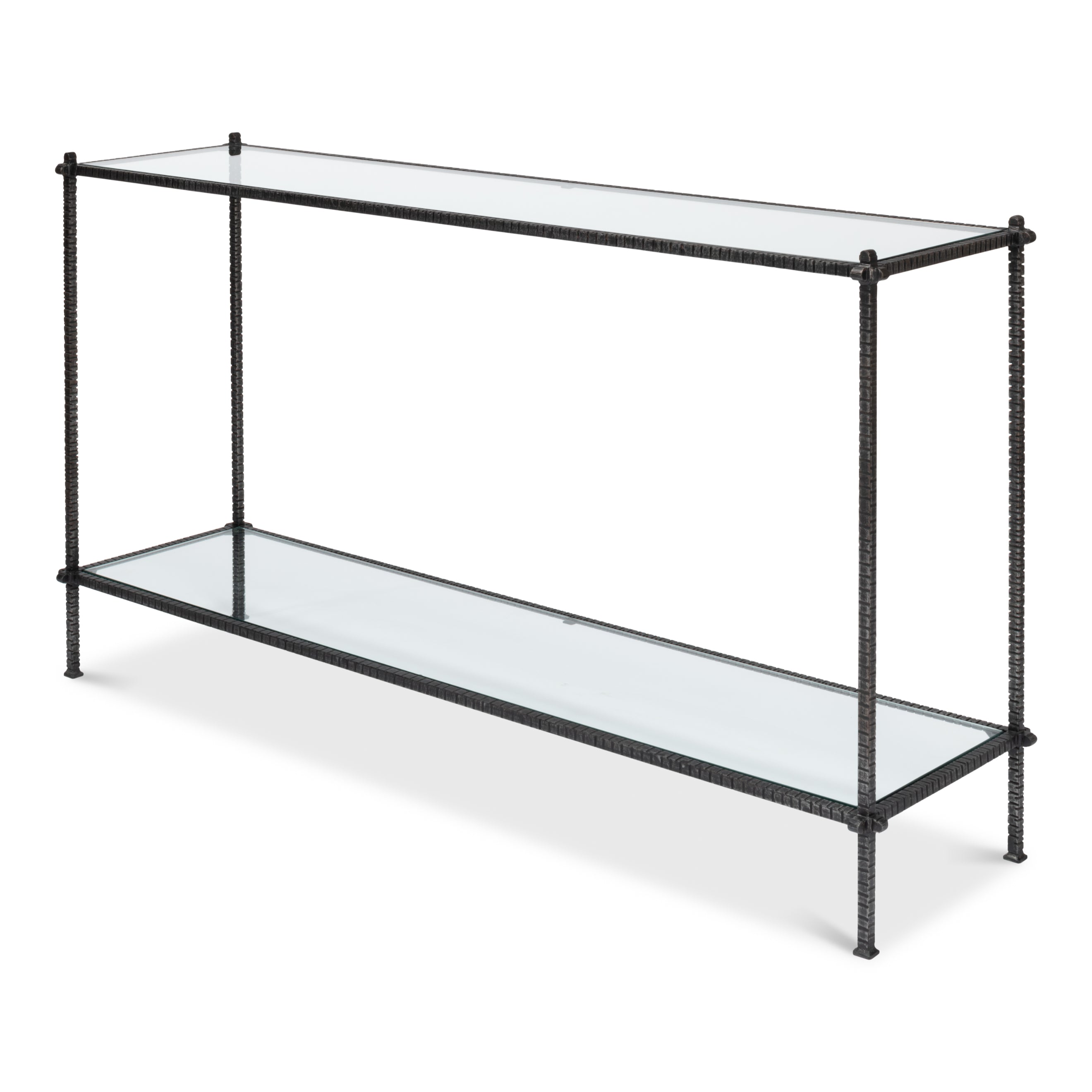 Hand Chased Iron Console Table