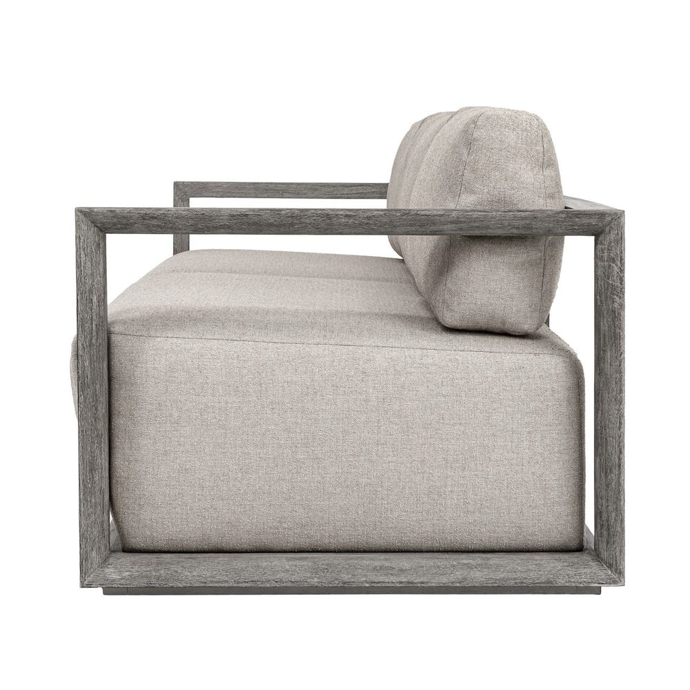 Uttermost Remsen Outdoor Weathered Gray/Dove Large Sofa
