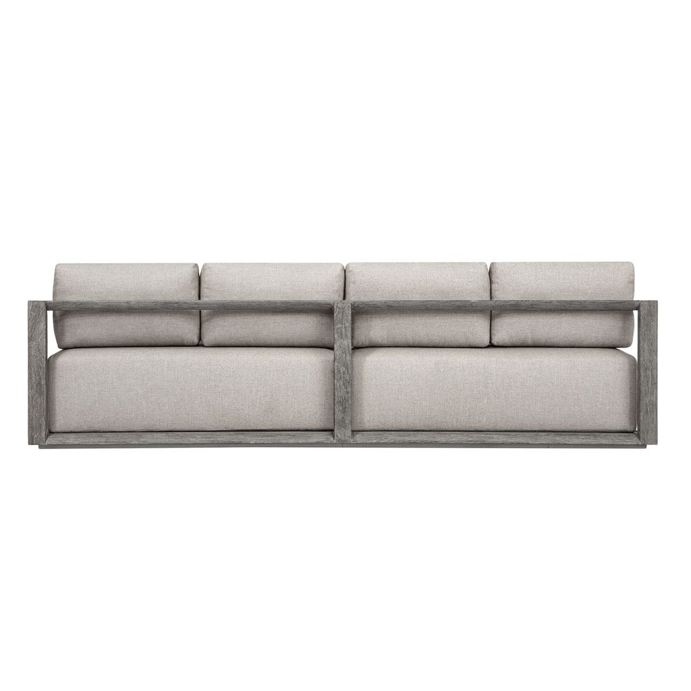 Uttermost Remsen Outdoor Weathered Gray/Dove Large Sofa