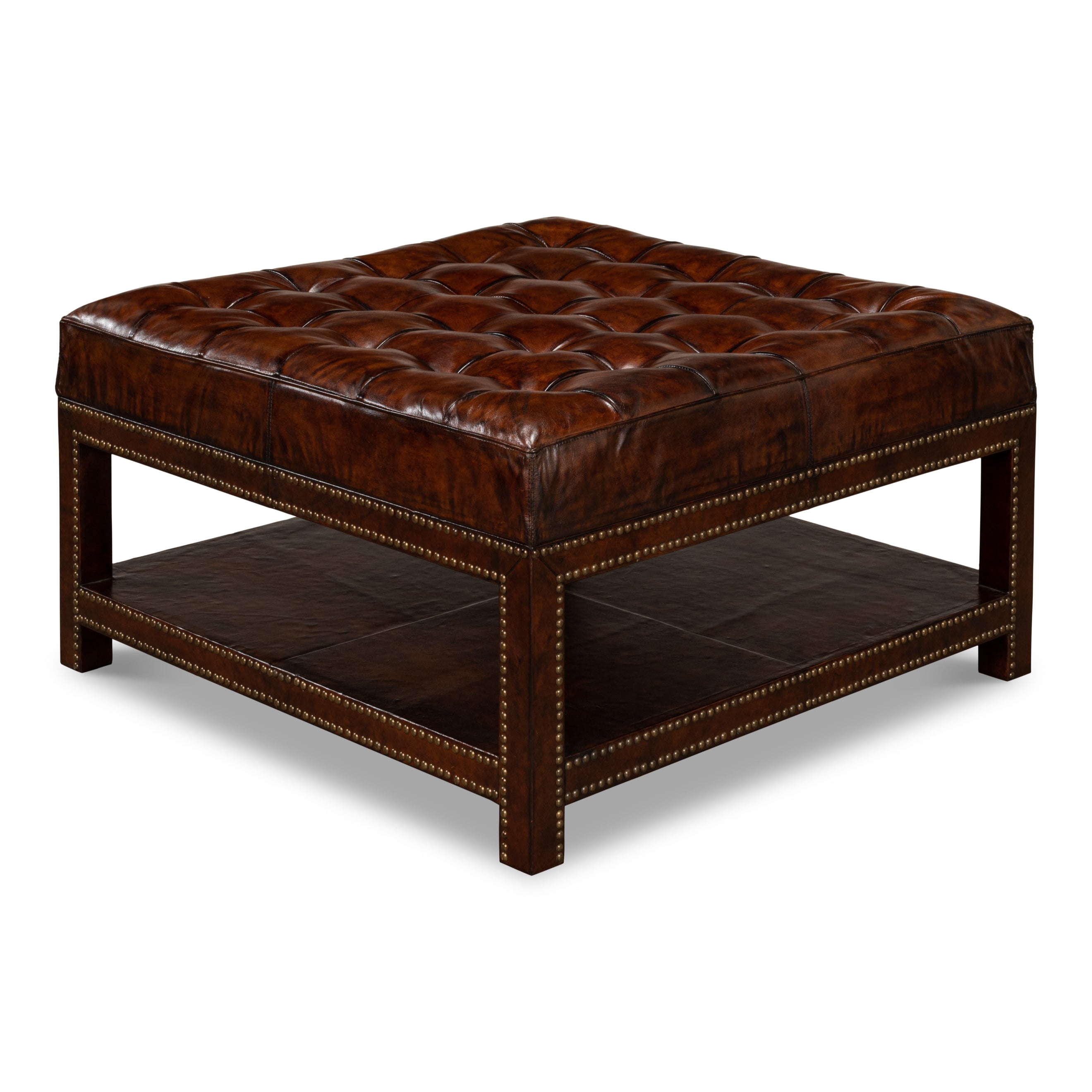 Vintage Tufted Ottoman
