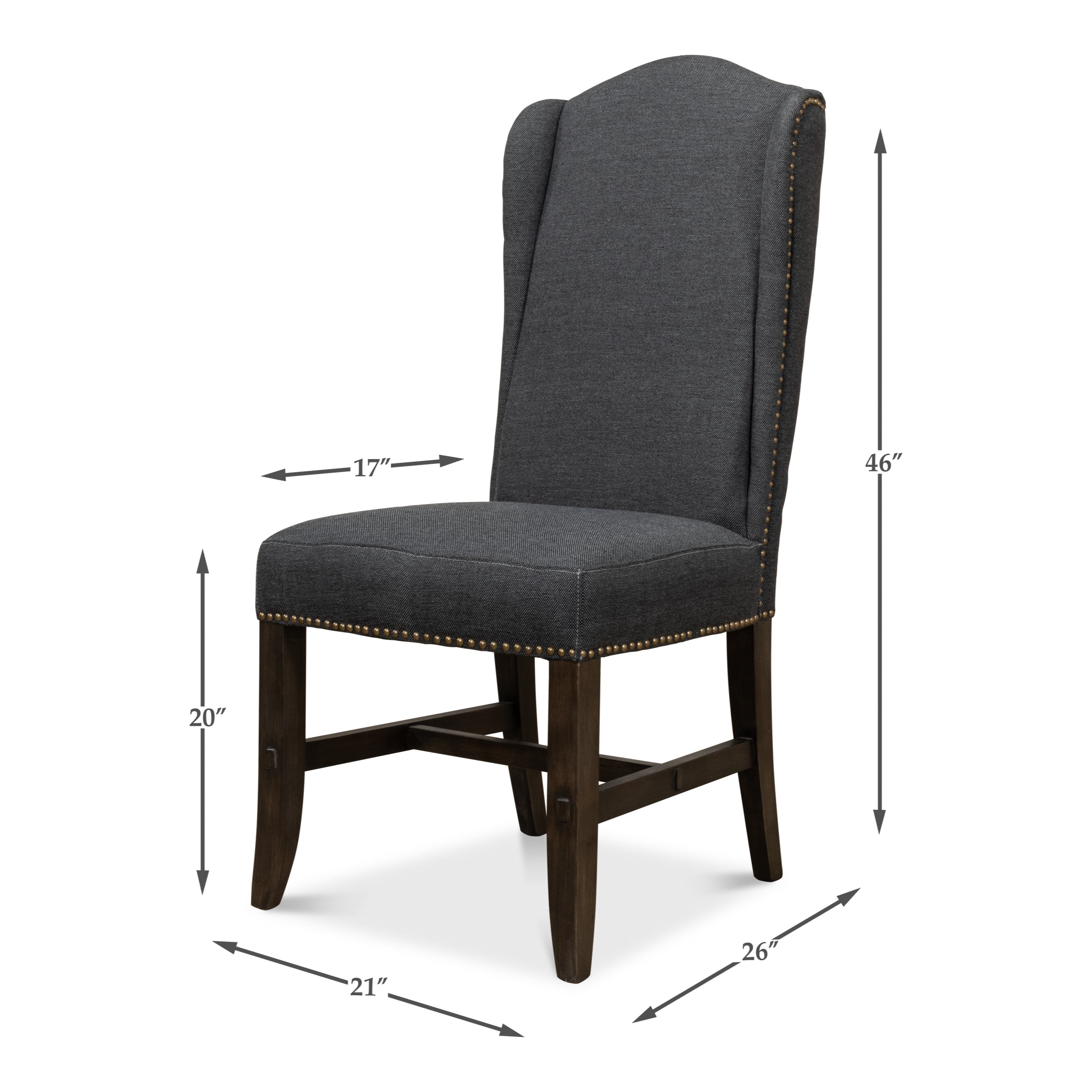 High Back Dining Chair - Set of 2