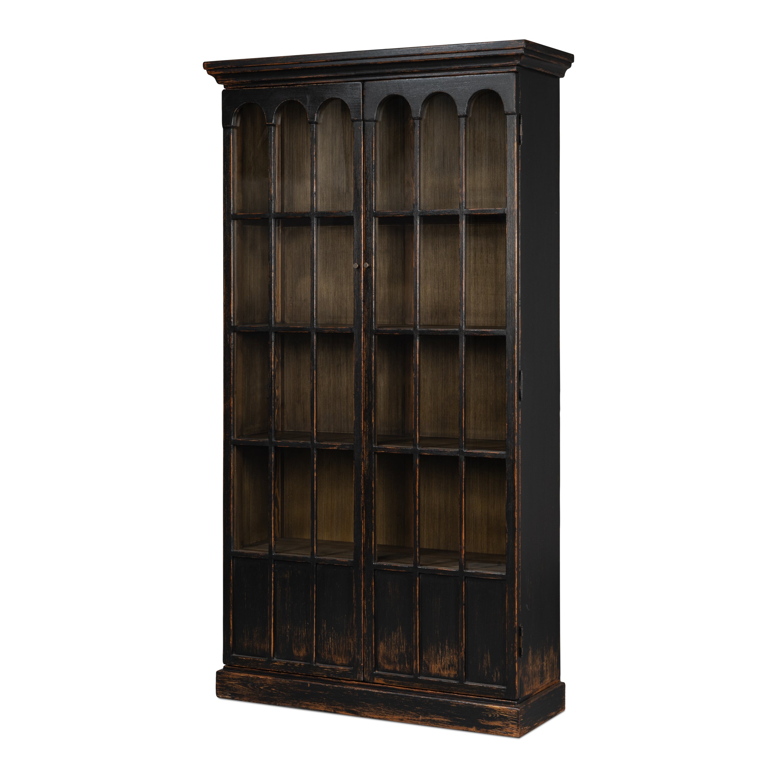 Edgar Allan Glass Bookcase