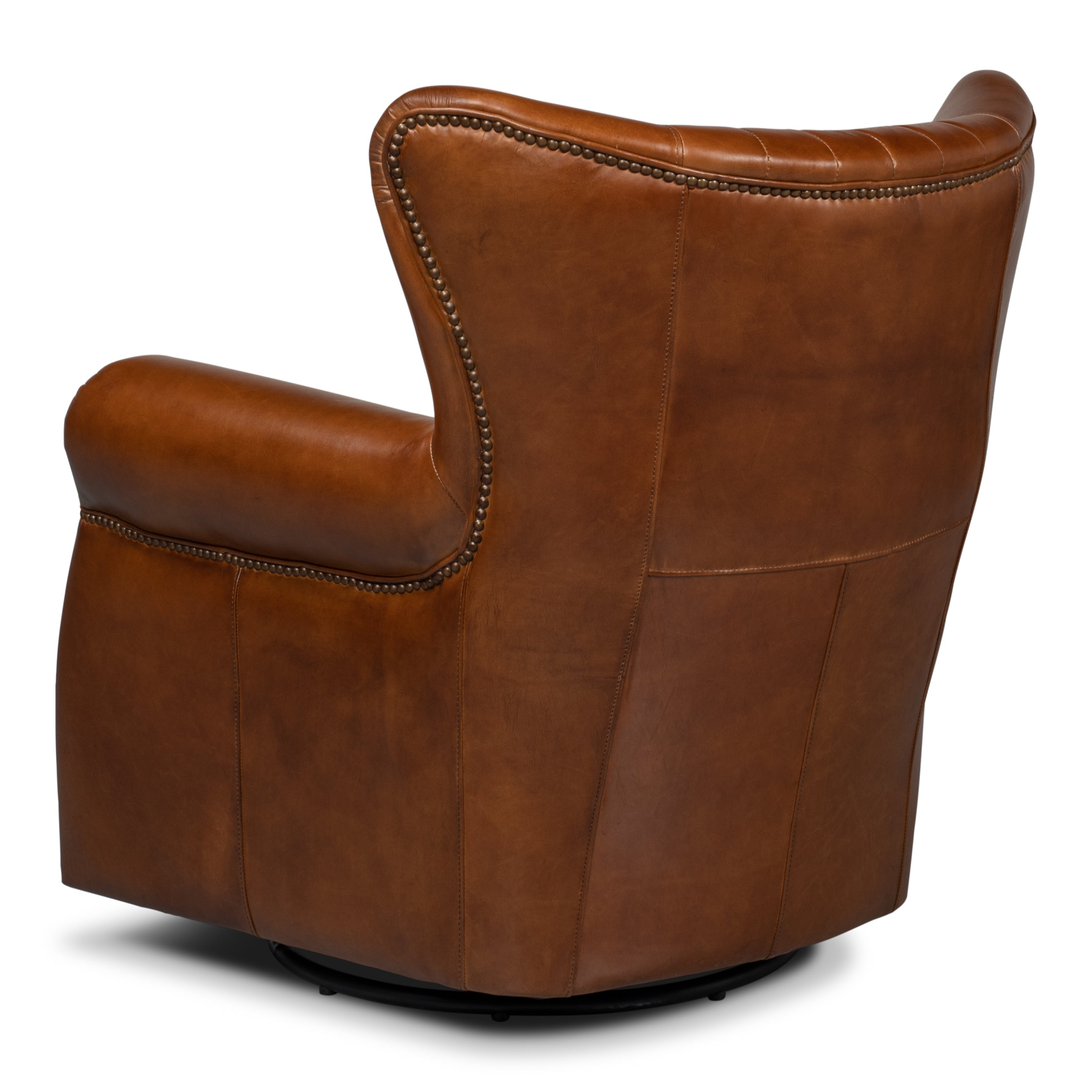 Bugatti Leather Swivel Chair