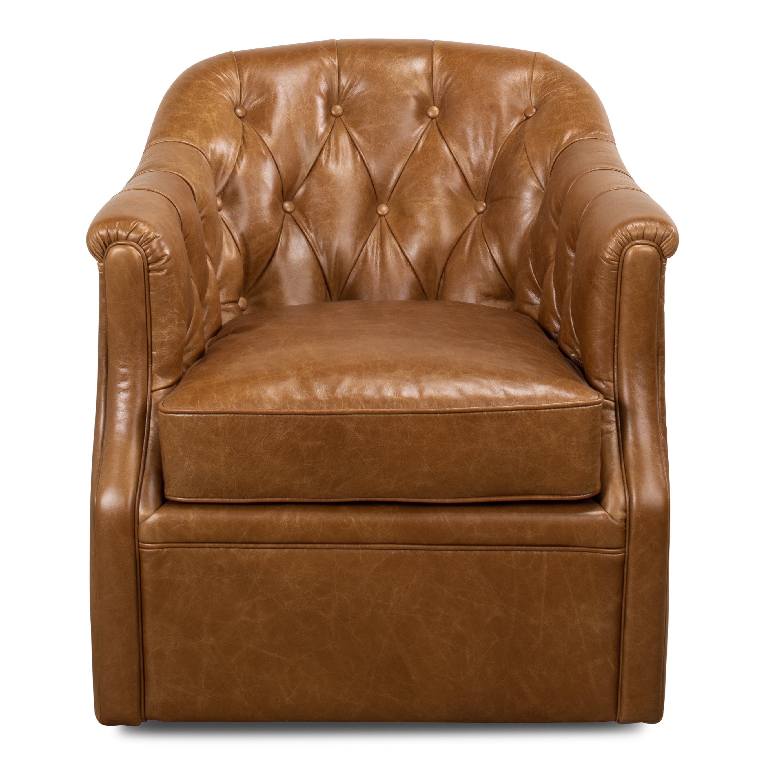 Coolidge Leather Swivel Chair