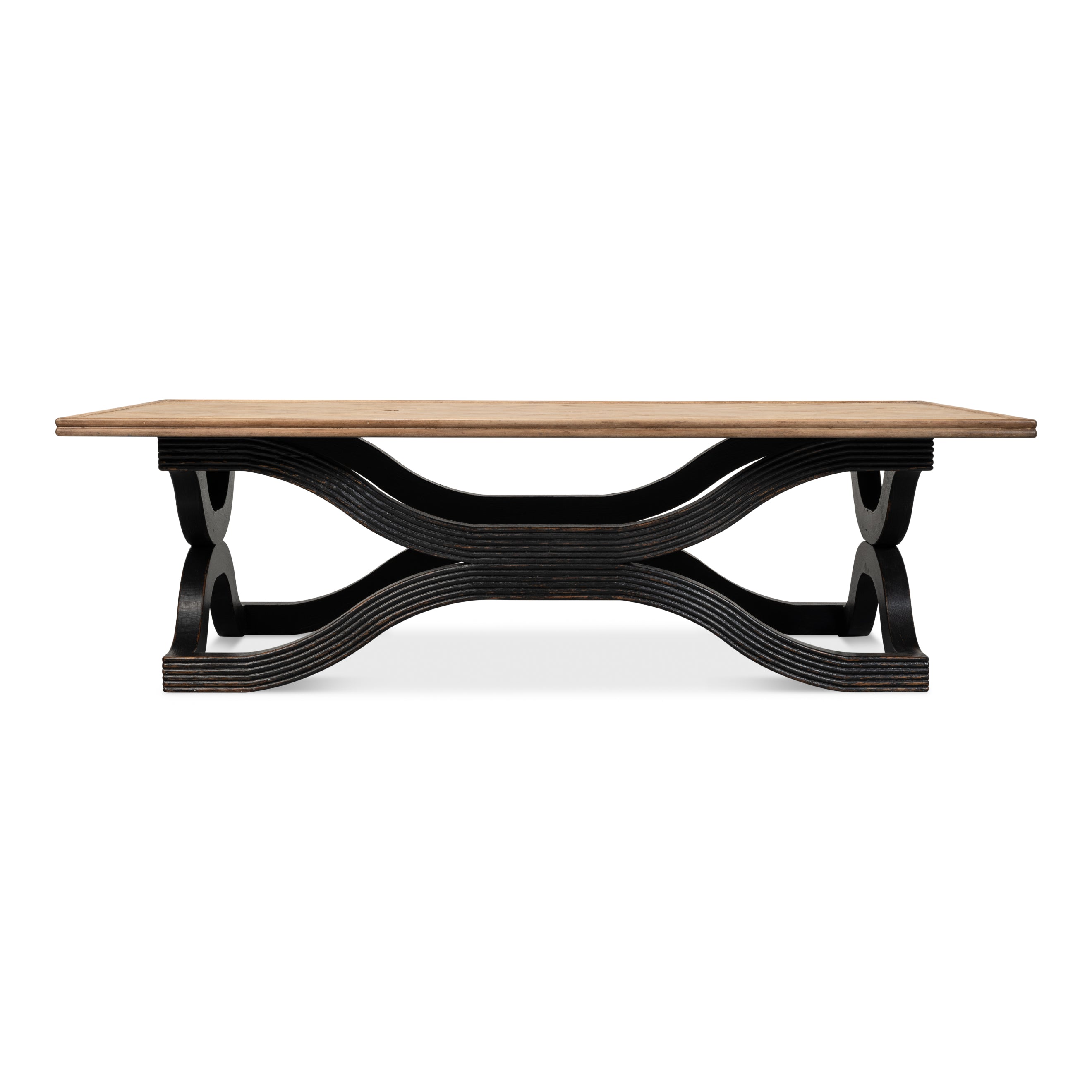 Wavy Coffee Table - Antique Black