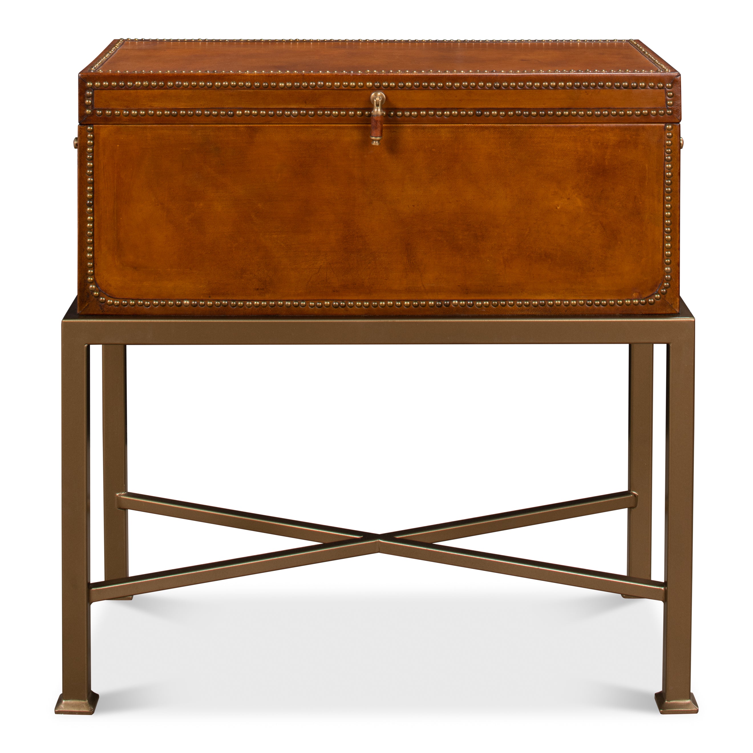 Remington Leather Box on Stand