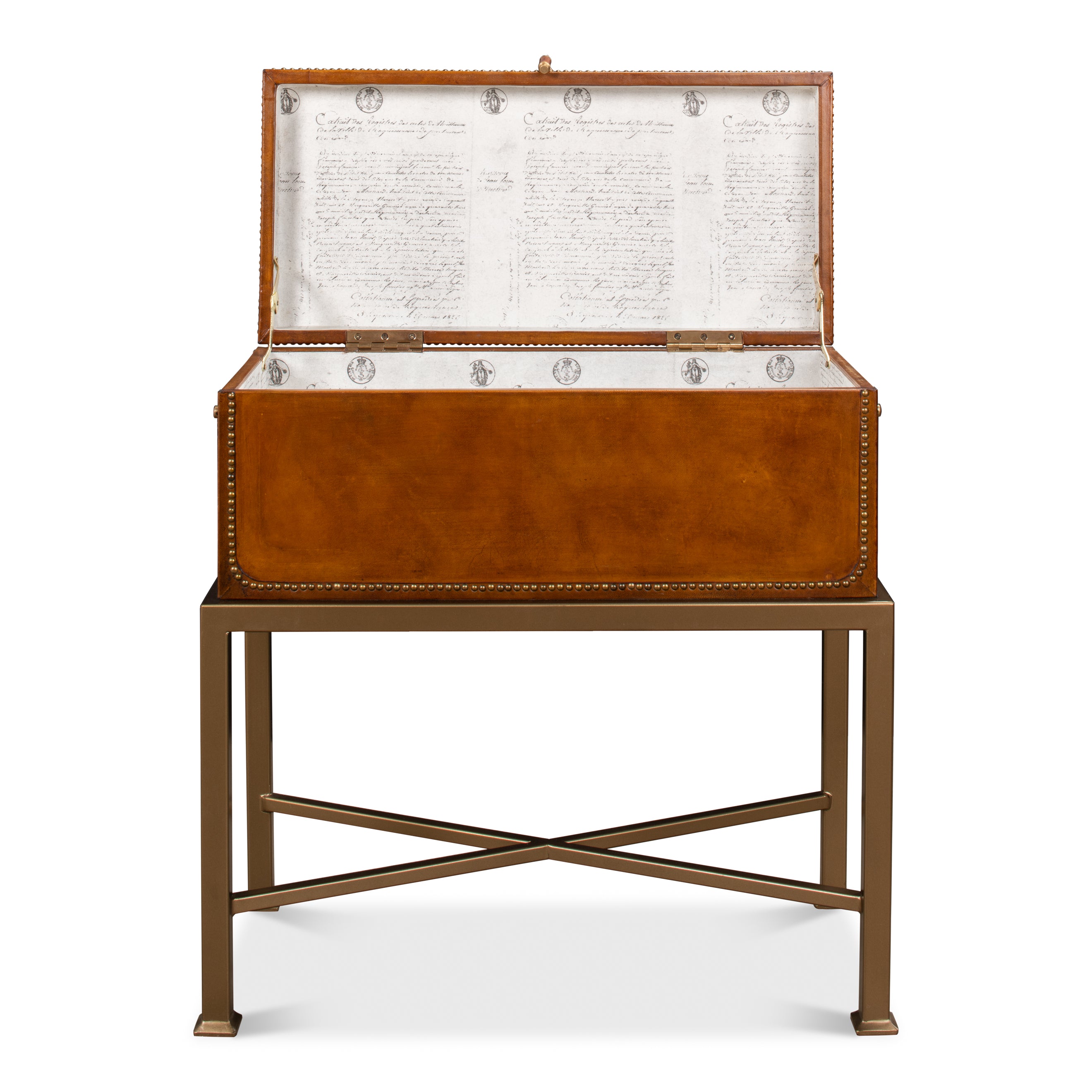 Remington Leather Box on Stand