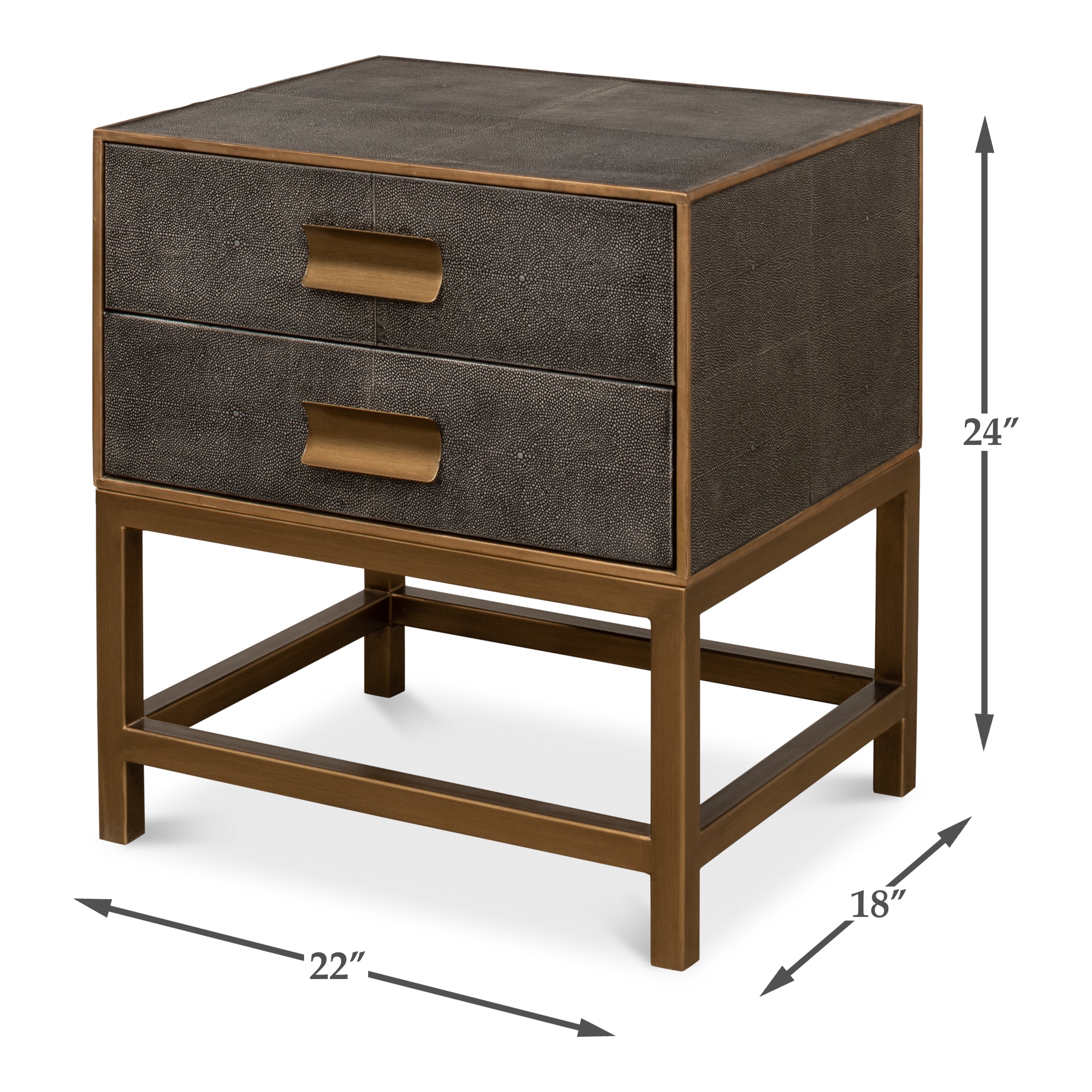 Gideon Shagreen Side Table