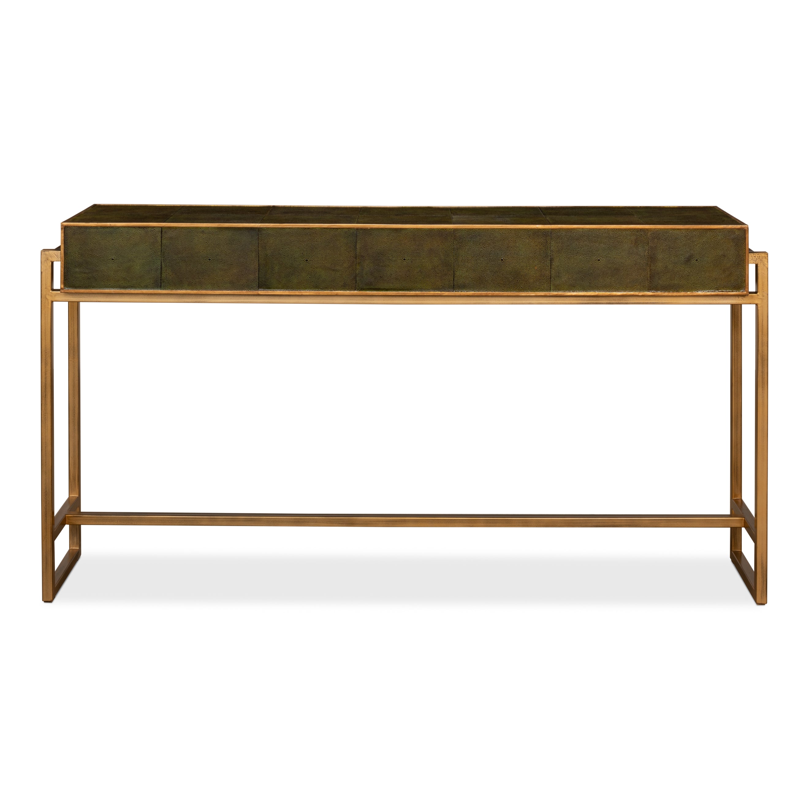 Shagreen Console Table - Leaf