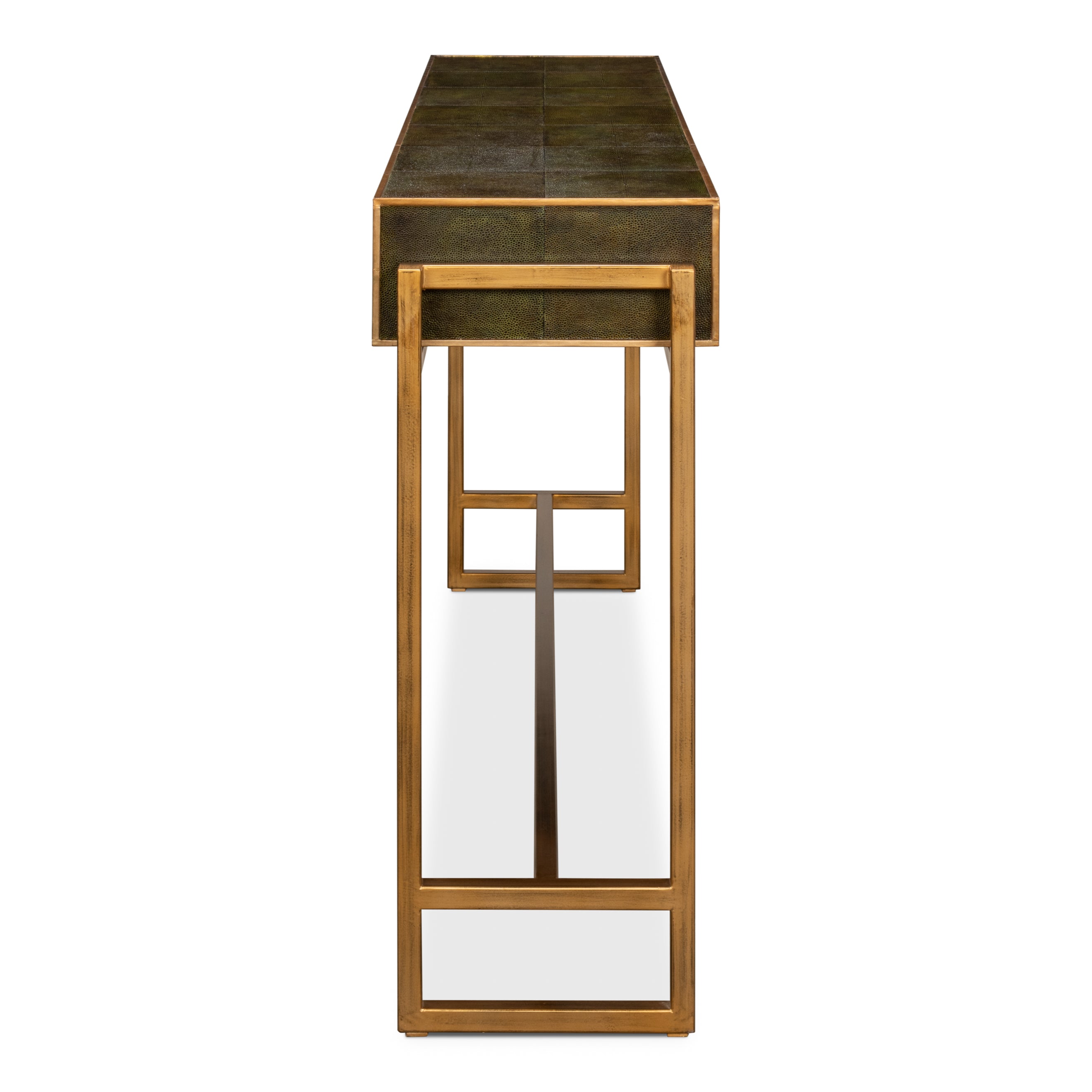 Shagreen Console Table - Leaf
