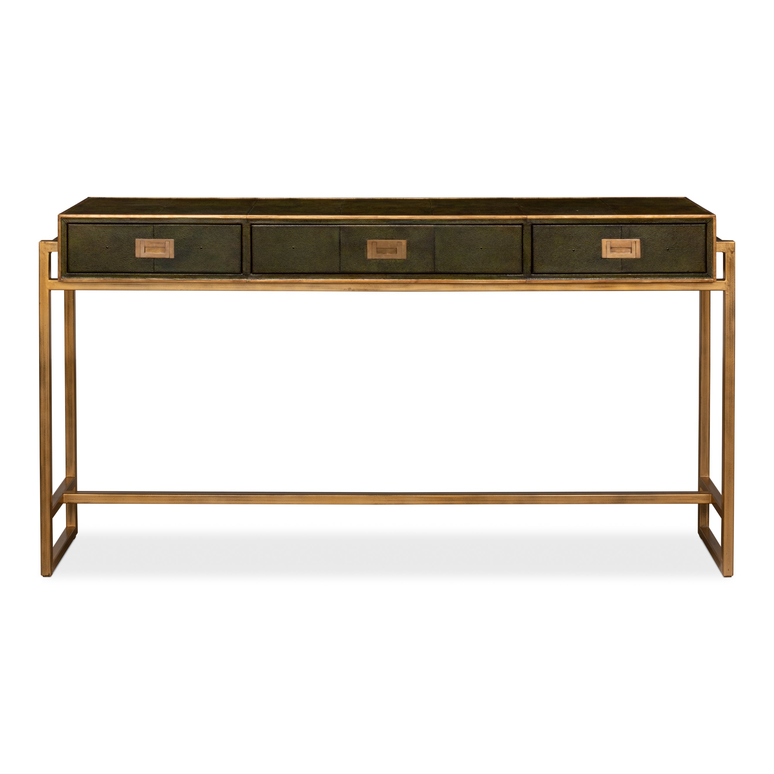 Shagreen Console Table - Leaf