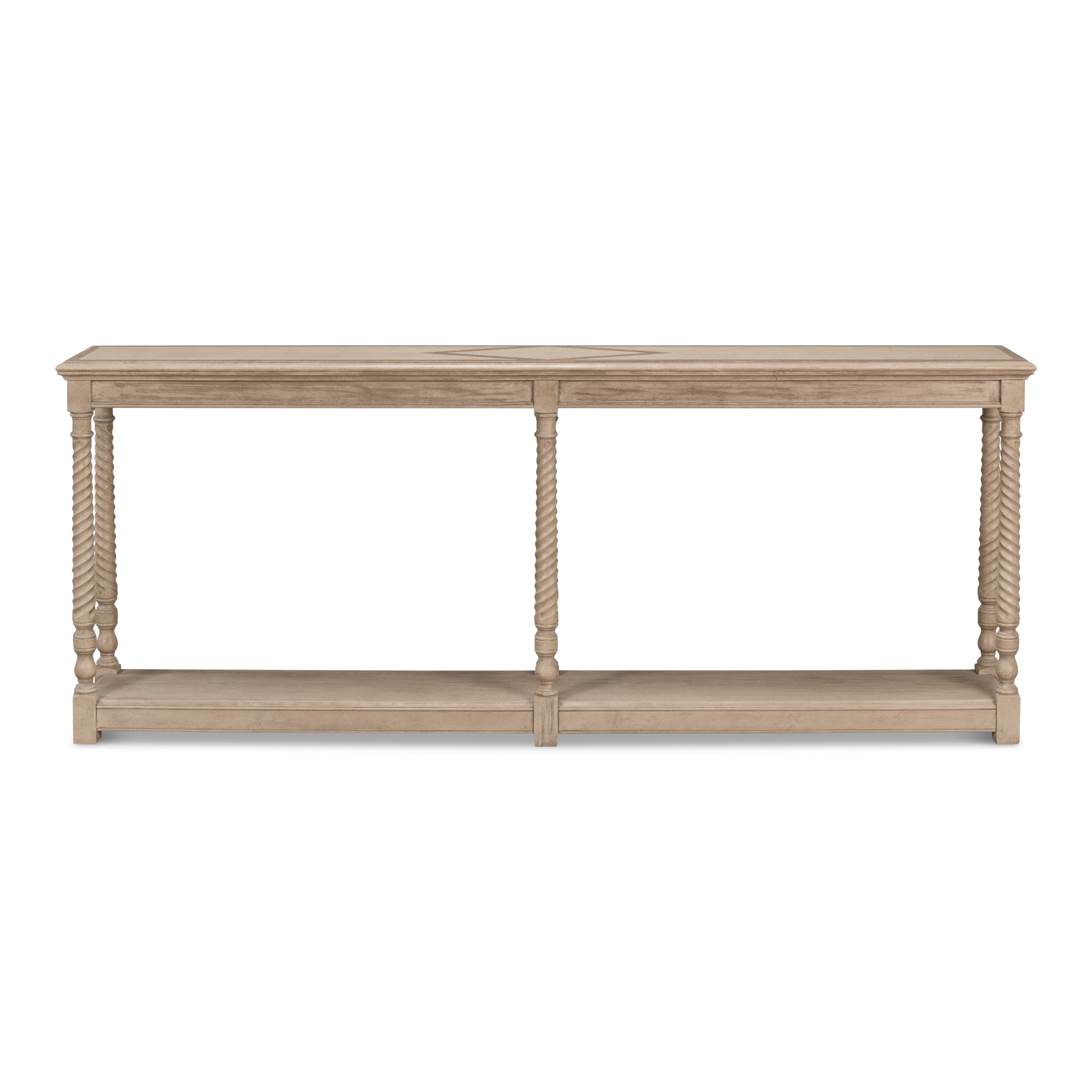 Sierra Equestrian Console Table - Barn Gray
