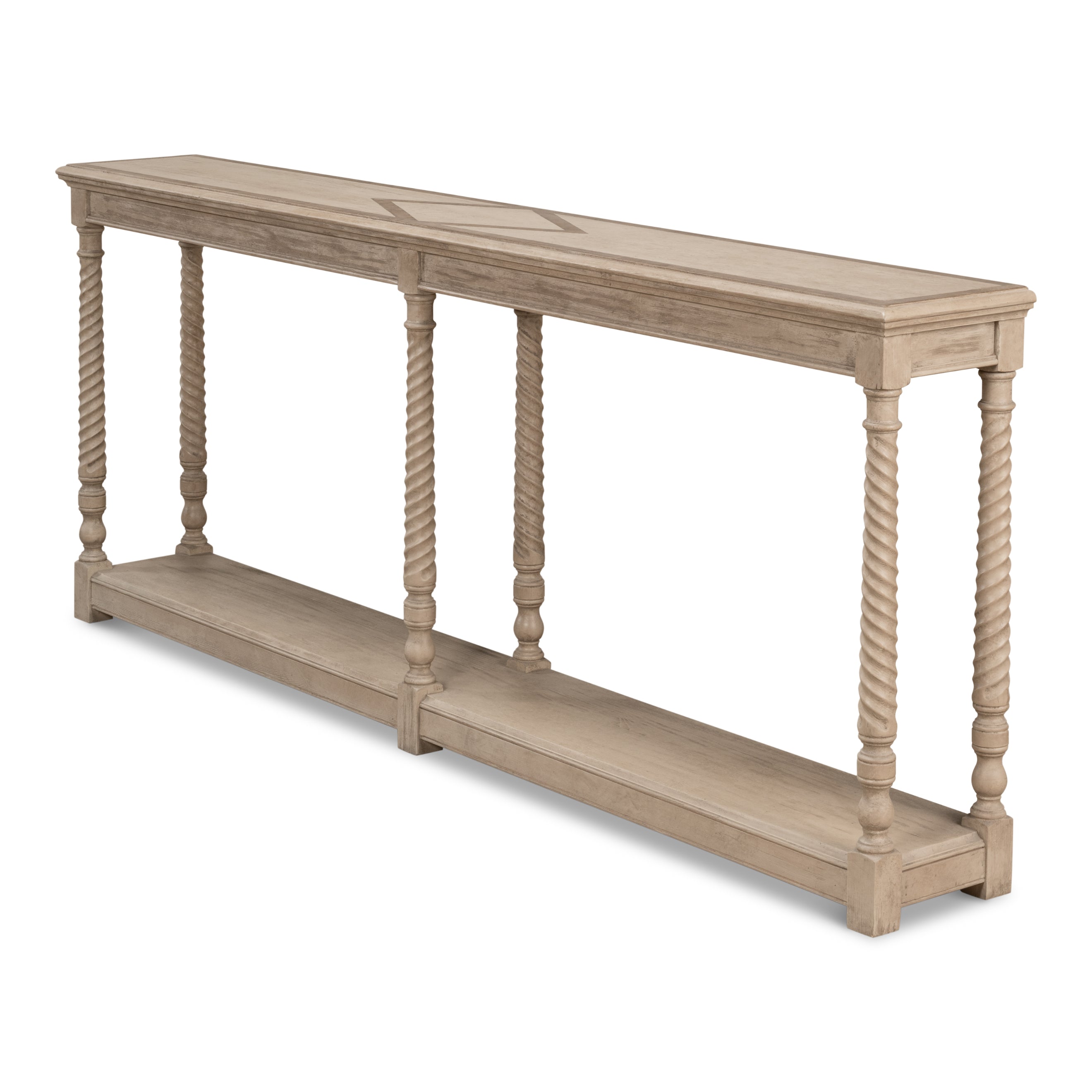 Sierra Equestrian Console Table - Barn Gray