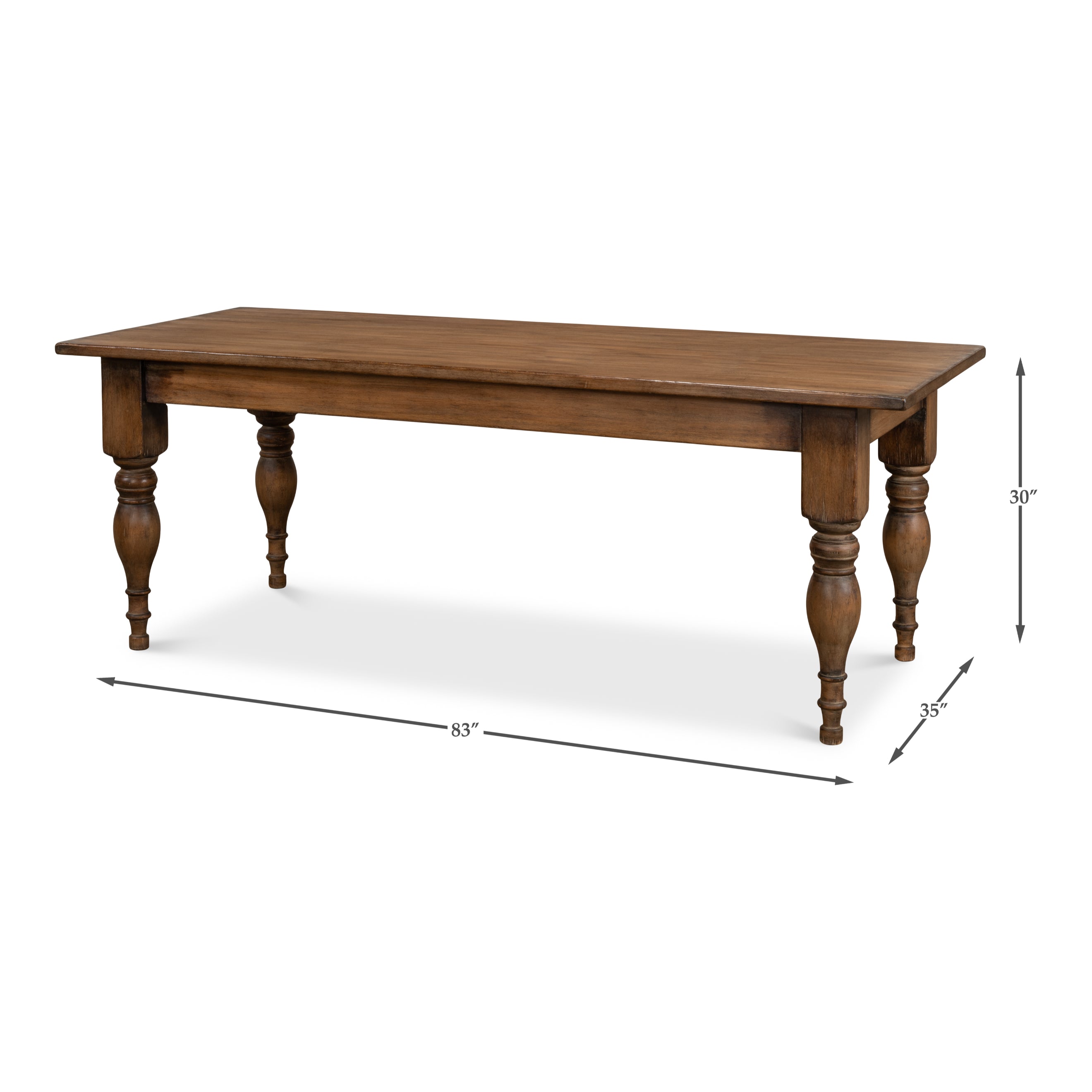 Gabby Dining Table - Brown
