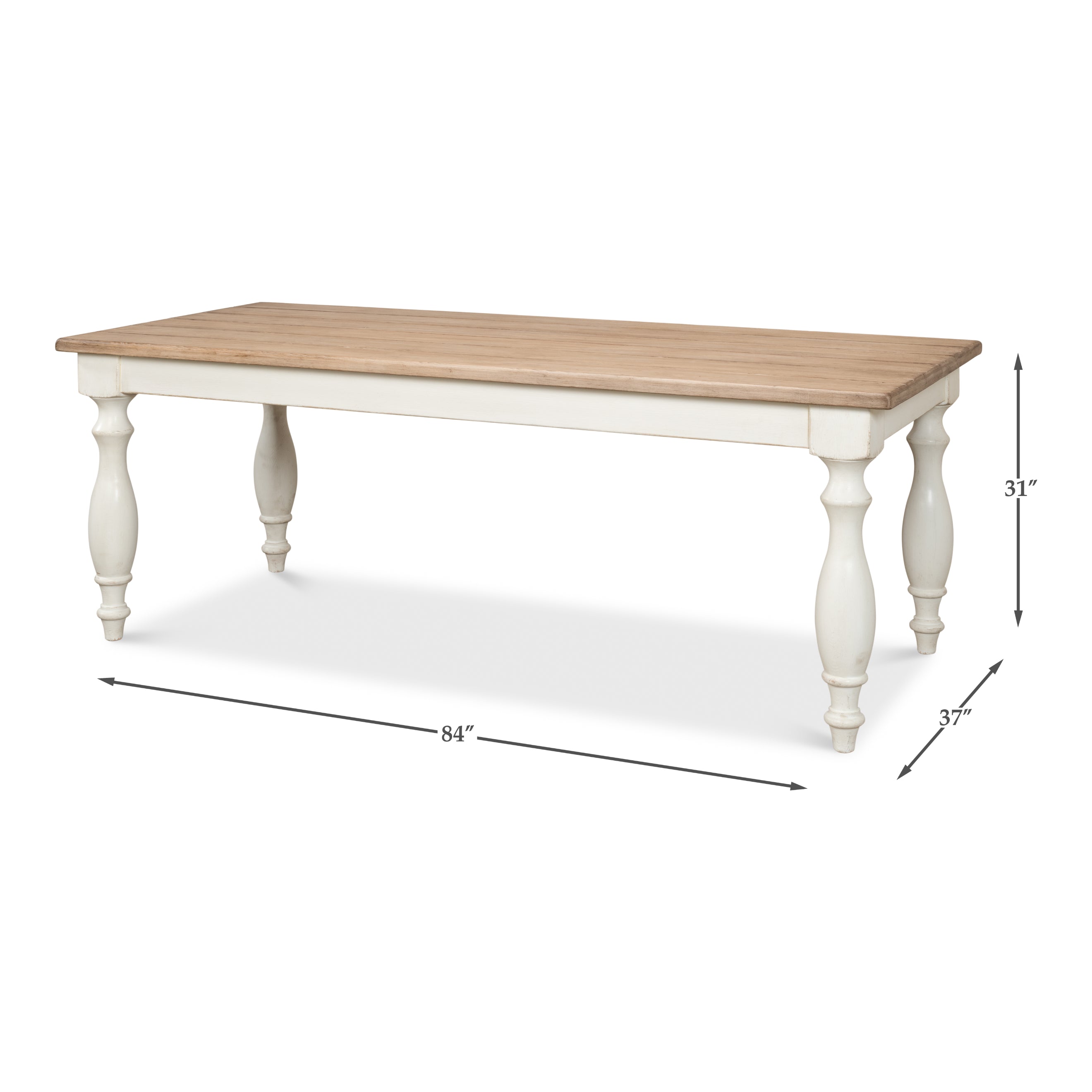 Brie Dining Table - Antique White