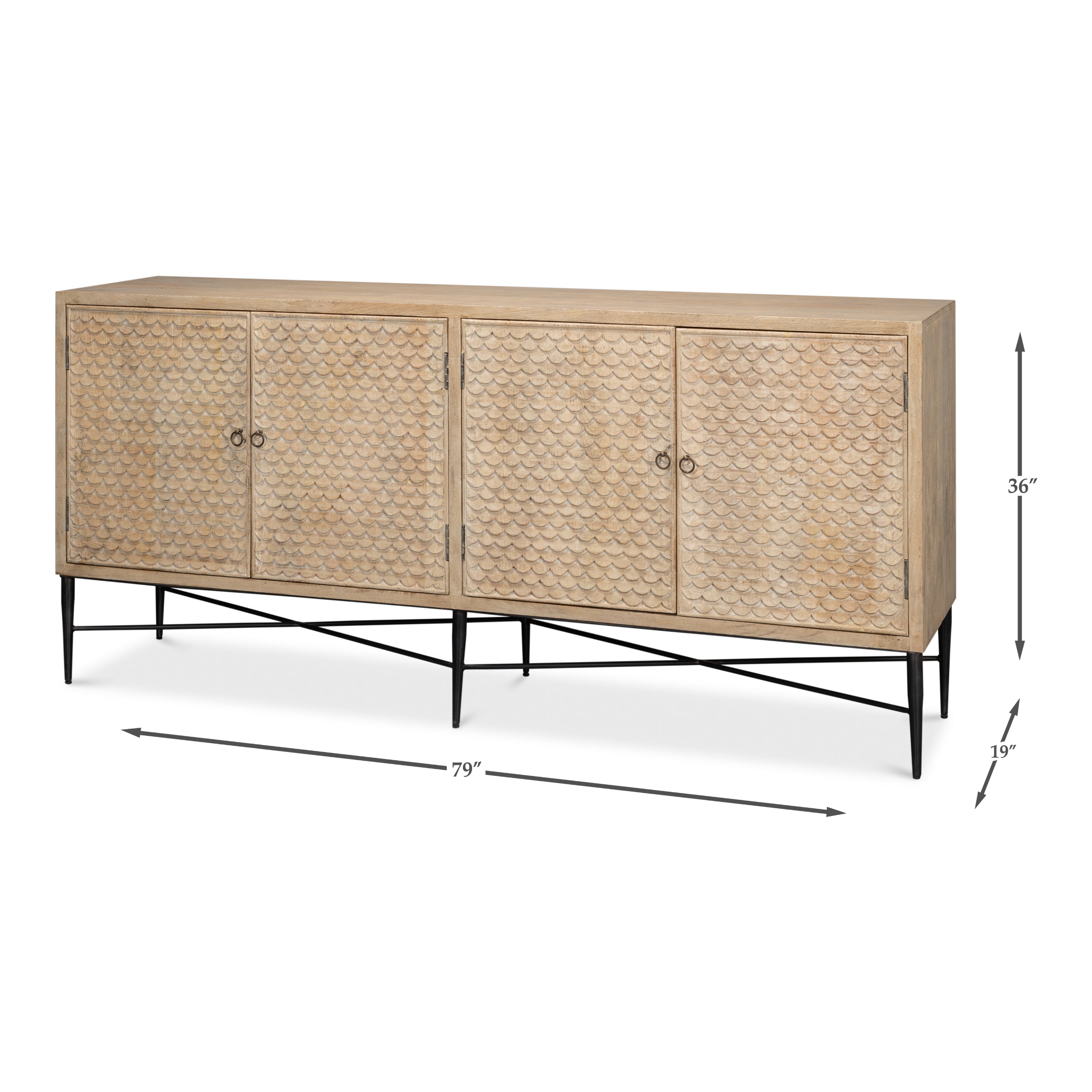 Archie 4-Door Sideboard