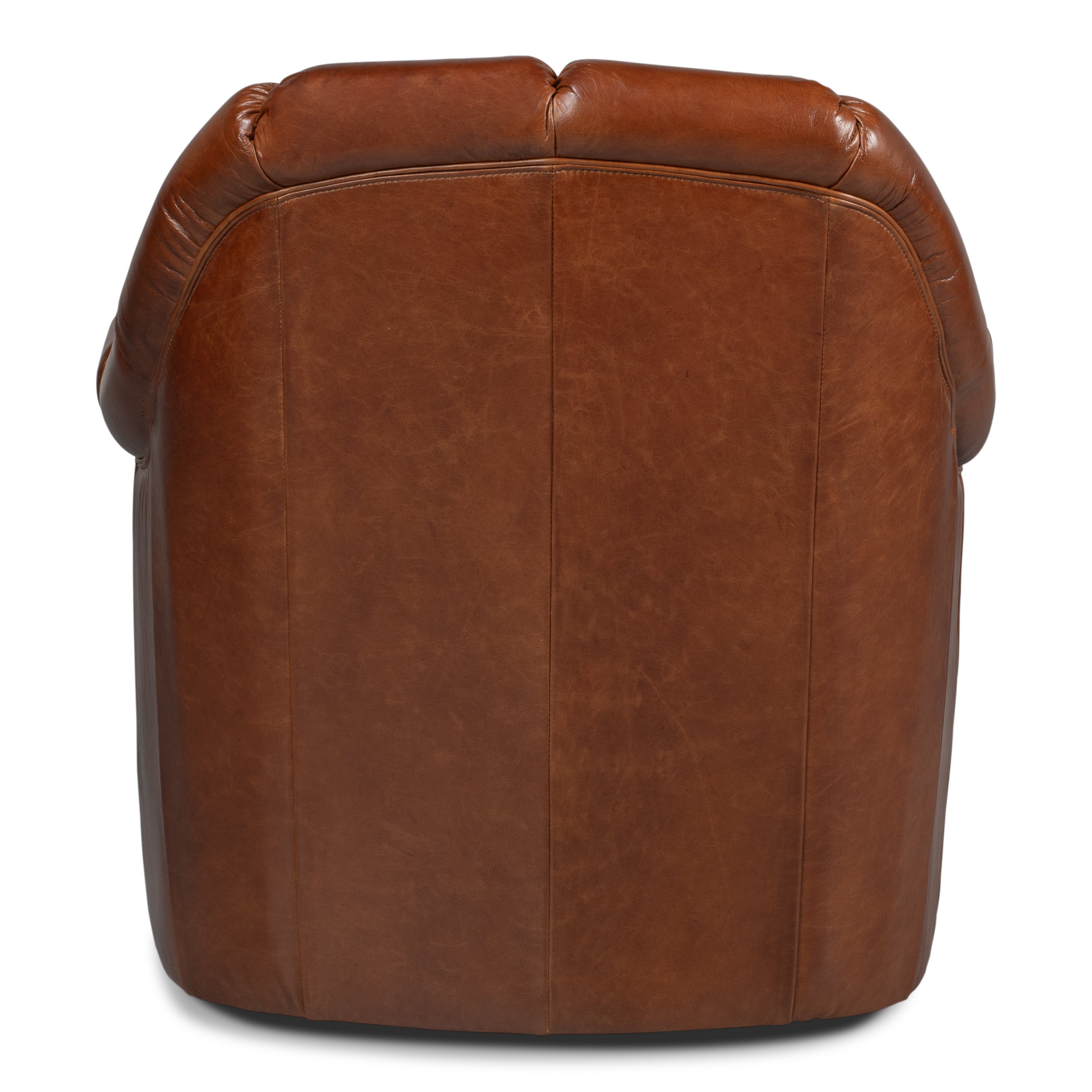 Scoth Swivel Chair in Distilled Leather