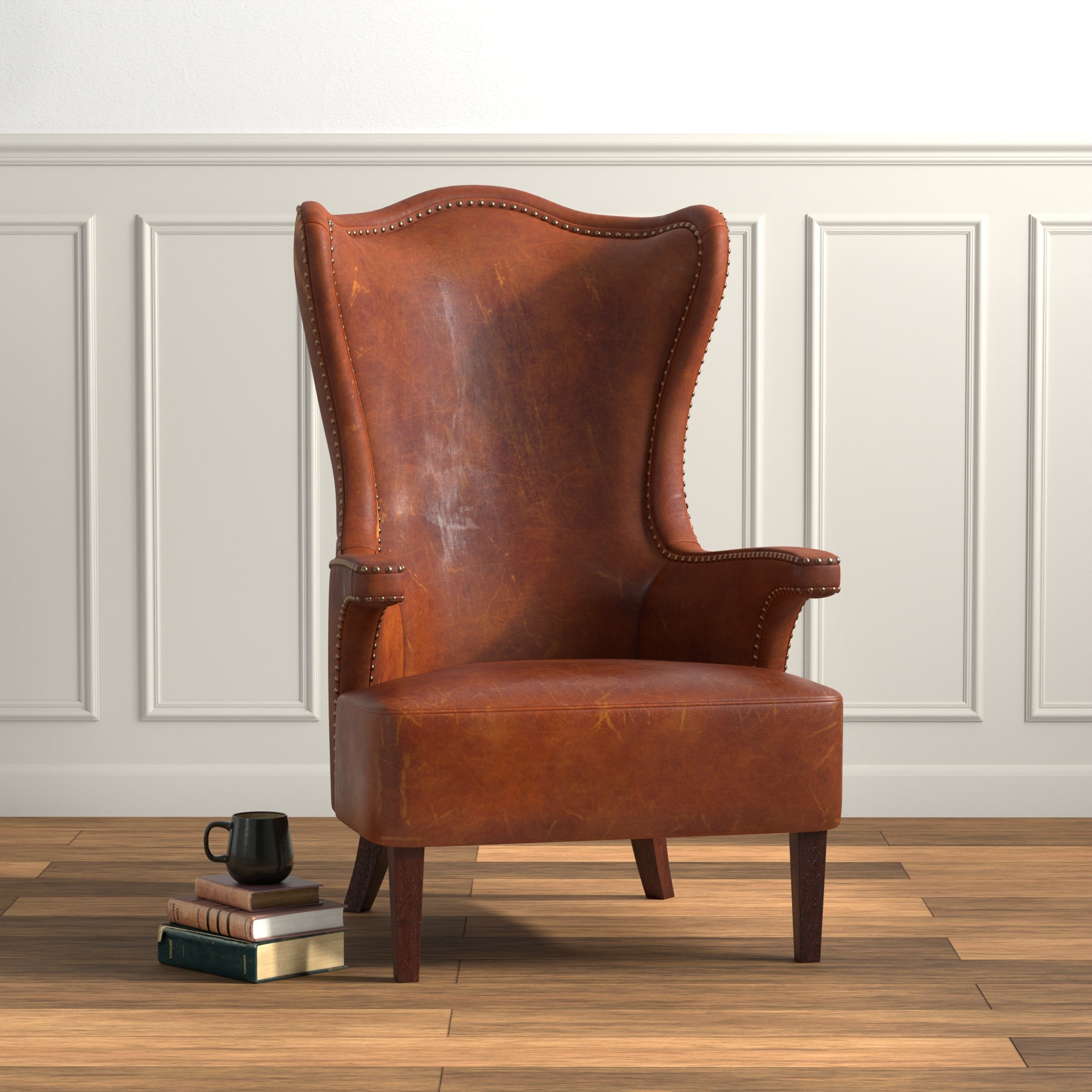 Drake Distilled Leather Chair