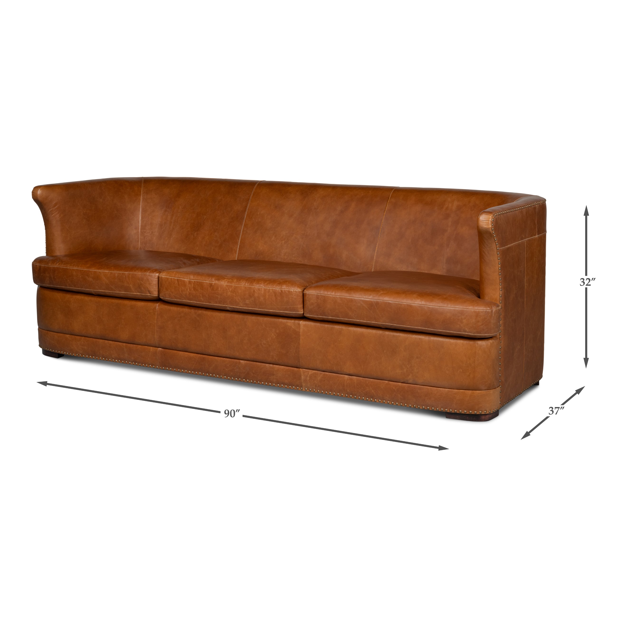 Mcmillan Distilled Leather Sofa